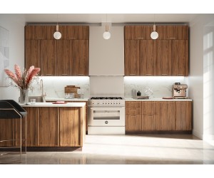 Кухня "Беверли" 3200 Дуб Бурбон МДФ