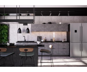 Кухня "Хелмер" 3200 Бетон