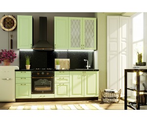 Кухня "Ницца" 2200 Дуб оливковый МДФ
